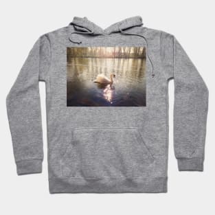 majestic white swan Hoodie